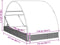 vidaXL - Ligbed - 2-persoons - met - rond - dak - 211x112x140 - cm - poly - rattan - bruin