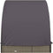 vidaXL - Ligbed - 2-persoons - met - rond - dak - 211x112x140 - cm - poly - rattan - grijs