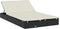 vidaXL - Ligbed - 2-persoons - met - rond - dak - 211x112x140 - cm - poly - rattan - zwart