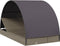 vidaXL - Ligbed - 2-persoons - met - rond - dak - 211x112x140 - cm - poly - rattan - grijs
