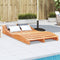 vidaXL - Ligbed - 205x110x31,5 - cm - massief - grenenhout - wasbruin