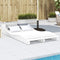 vidaXL - Ligbed - 205x110x31,5 - cm - massief - grenenhout - wit