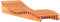 vidaXL - Ligbed - 205x60x31,5 - cm - massief - grenenhout - wasbruin