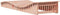 vidaXL - Ligbed - 205x70x31,5 - cm - massief - douglashout