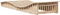 vidaXL - Ligbed - 205x70x31,5 - cm - massief - grenenhout