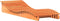 vidaXL - Ligbed - 205x70x31,5 - cm - massief - grenenhout - wasbruin