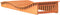 vidaXL - Ligbed - 205x70x31,5 - cm - massief - grenenhout - wasbruin