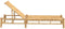 vidaXL - Ligbed - 55x199x30 - cm - bamboe