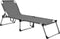 vidaXL - Ligbed - extra - hoog - inklapbaar - senior - aluminium - grijs