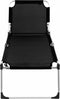 vidaXL - Ligbed - extra - hoog - inklapbaar - senior - aluminium - blauw