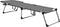 vidaXL - Ligbed - extra - hoog - inklapbaar - senior - aluminium - grijs