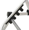 vidaXL - Ligbed - extra - hoog - inklapbaar - senior - aluminium - grijs