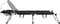 vidaXL - Ligbed - extra - hoog - inklapbaar - senior - aluminium - zwart