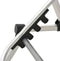 vidaXL - Ligbed - extra - hoog - inklapbaar - senior - aluminium - zwart