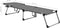 vidaXL - Ligbed - extra - hoog - inklapbaar - senior - aluminium - grijs