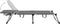 vidaXL - Ligbed - extra - hoog - inklapbaar - senior - aluminium - grijs