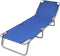vidaXL - Ligbed - inklapbaar - gepoedercoat - staal - blauw
