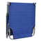 vidaXL - Ligbed - inklapbaar - gepoedercoat - staal - blauw