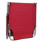 vidaXL - Ligbed - inklapbaar - gepoedercoat - staal - rood