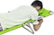 vidaXL - Ligbed - inklapbaar - met - hoofdkussen - gepoedercoat - staal - groen