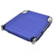 vidaXL - Ligbed - inklapbaar - met - hoofdkussen - gepoedercoat - staal - blauw