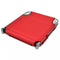 vidaXL - Ligbed - inklapbaar - met - hoofdkussen - gepoedercoat - staal - rood