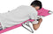 vidaXL - Ligbed - inklapbaar - met - hoofdkussen - staal - magenta