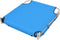 vidaXL - Ligbed - inklapbaar - met - hoofdkussen - staal - turquoiseblauw