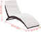 vidaXL - Ligbed - inklapbaar - met - kussen - poly - rattan - bruin