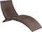 vidaXL - Ligbed - inklapbaar - met - kussen - poly - rattan - bruin