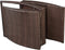 vidaXL - Ligbed - inklapbaar - met - kussen - poly - rattan - bruin