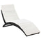 vidaXL - Ligbed - inklapbaar - met - kussen - poly - rattan - zwart