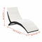 vidaXL - Ligbed - inklapbaar - met - kussen - poly - rattan - zwart