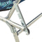vidaXL - Ligbed - inklapbaar - met - luifel - aluminium - bladpatroon