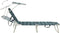 vidaXL - Ligbed - inklapbaar - met - luifel - aluminium - bladpatroon