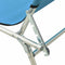 vidaXL - Ligbed - inklapbaar - met - luifel - aluminium - blauw