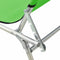 vidaXL - Ligbed - inklapbaar - met - luifel - aluminium - groen