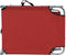 vidaXL - Ligbed - inklapbaar - met - luifel - aluminium - rood
