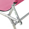 vidaXL - Ligbed - inklapbaar - met - luifel - aluminium - roze