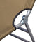 vidaXL - Ligbed - inklapbaar - met - verstelbare - rugleuning - taupe