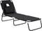 vidaXL - Ligbed - inklapbaar - oxford - stof - en - gepoedercoat - staal - zwart