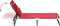 vidaXL - Ligbed - inklapbaar - oxford - stof - en - gepoedercoat - staal - rood