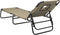 vidaXL - Ligbed - inklapbaar - oxford - stof - en - gepoedercoat - staal - taupe
