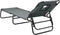 vidaXL - Ligbed - inklapbaar - oxford - stof - en - gepoedercoat - staal - grijs