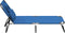 vidaXL - Ligbed - inklapbaar - oxford - stof - en - gepoedercoat - staal - blauw