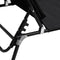 vidaXL - Ligbed - inklapbaar - oxford - stof - en - gepoedercoat - staal - zwart