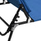 vidaXL - Ligbed - inklapbaar - oxford - stof - en - gepoedercoat - staal - blauw