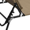 vidaXL - Ligbed - inklapbaar - oxford - stof - en - gepoedercoat - staal - taupe