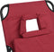 vidaXL - Ligbed - inklapbaar - oxford - stof - en - gepoedercoat - staal - rood