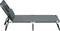 vidaXL - Ligbed - inklapbaar - oxford - stof - en - gepoedercoat - staal - grijs